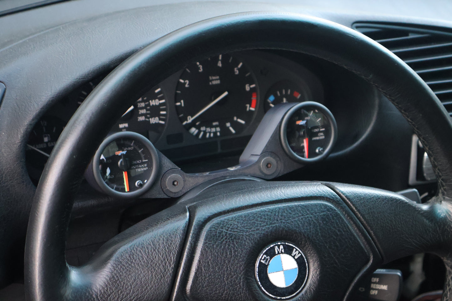 Dual 52mm Steering Column Mounted Gauge Pods